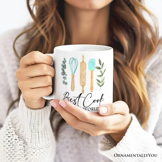 Best Cook Minimalist Mug, Chef Gift {2}