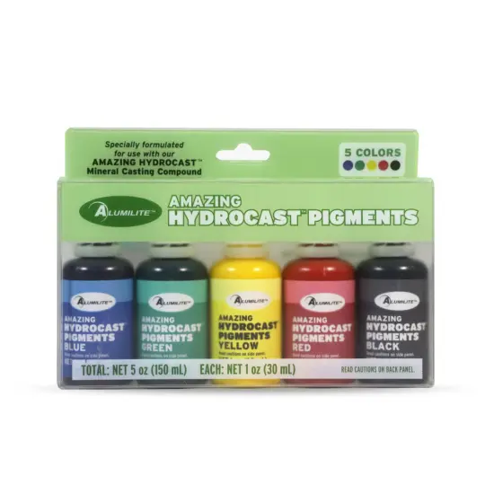 Hydrocast Pigment Kit 5 pk - (1oz each: blue, green, yellow, red, black) {1}