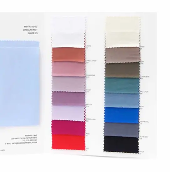Bliss Micro Modal Spandex Jersey Color Card {2}