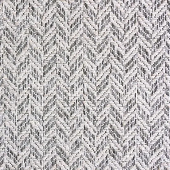 Chevron High-Durability Polyester Upholstery Fabric Metal {1}