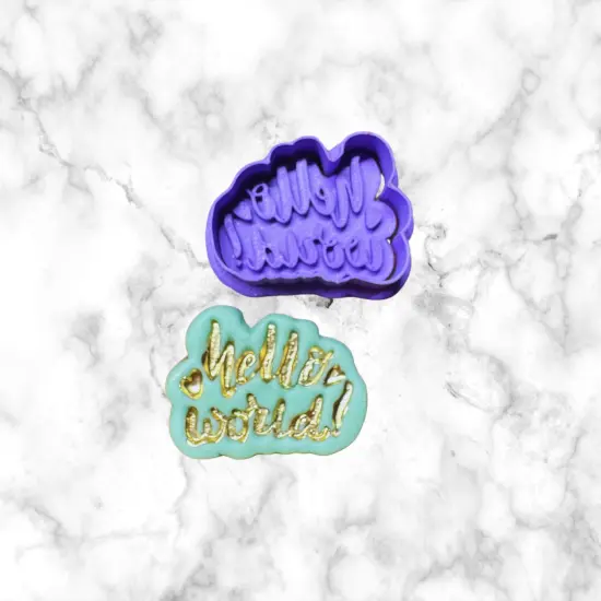 Baby cookie cutter & stamp / fondant cutters {5}