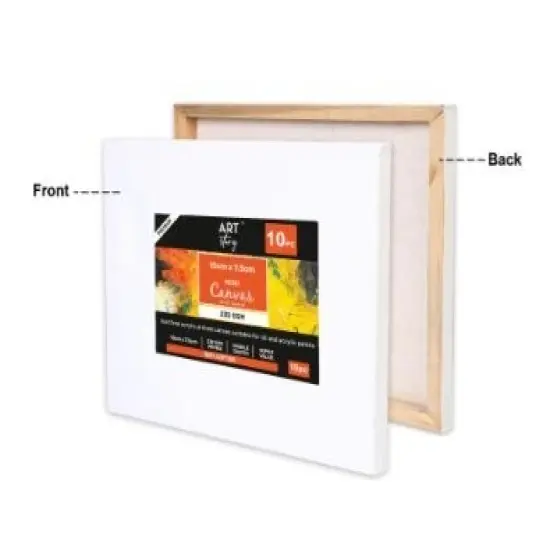 Little Birdie Wooden Mini Easel (4.5") With Canvas 10/Pkg-Canvas 10cmX7.5cm {3}