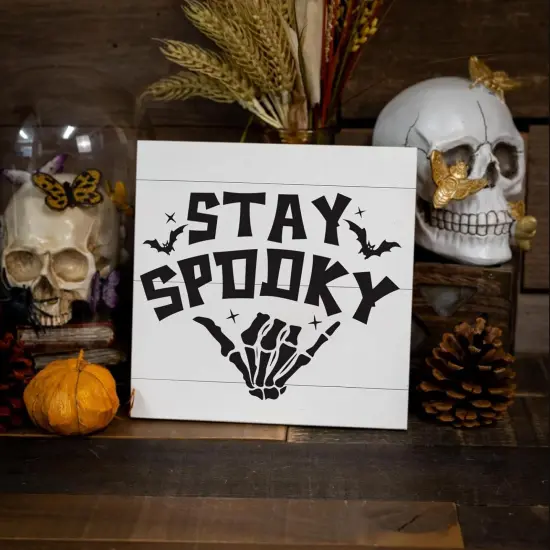 Halloween Doormat Stencils Skeleton Boo(Halloween 02) {2}