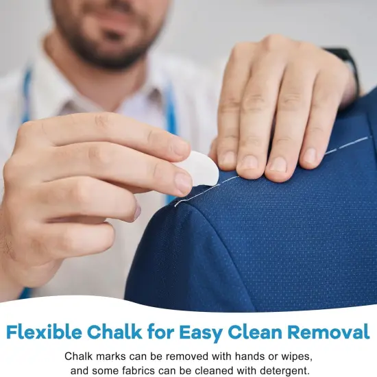 60Pcs Set Tailor's Triangle Fabric Chalk Markers - 4 Colors {5}