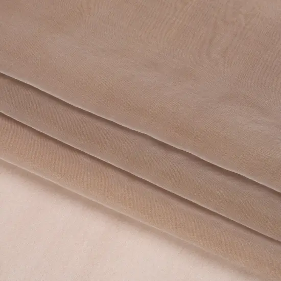 1 Yard Chiffon-Like Silk Voile Mink and Silver Iridescent 6MM Lightweight Sheer Fabric 54" Wide Adelaide Collection {4}