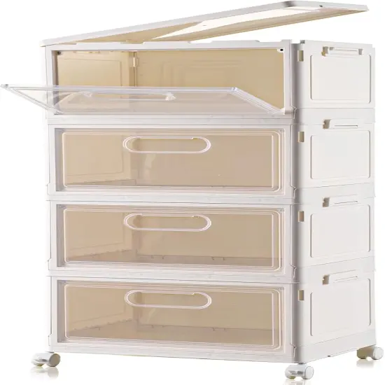 4-Tier Stackable Storage Bins {1}