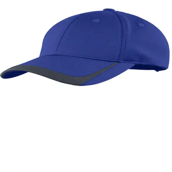Sport-Tek&reg; Pique Colorblock Cap True Navy/ Graphite {7}