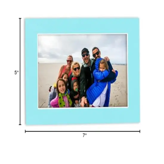 4x6 Mat for 5x7 Frame - Precut Mat Board Acid-Free Mixed Colors 4x6 Photo Matte Made to Fit a 5x7 Picture Frame, Premium Matboard for Family Photos, Show Kits, Art, Picture Framing, Pack of 25 Mats {2}