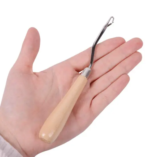 5 Pcs Different Sizes Latch Hook Set Latch Hook Crochet Needle Dreadlocks Crochet Hook Bent Latch Hook for Braid Hair and Carpet Crafts Making {2}