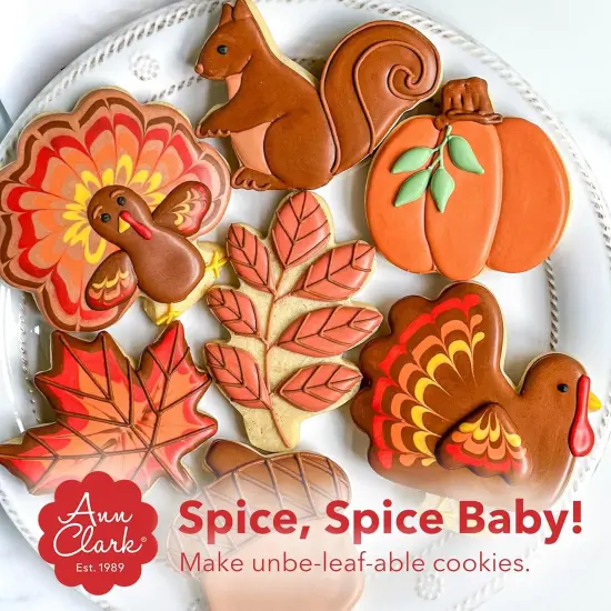 Fall Thanksgiving Cookie Cutters 5-Pc. Set Made in USA by Ann Clark {4}