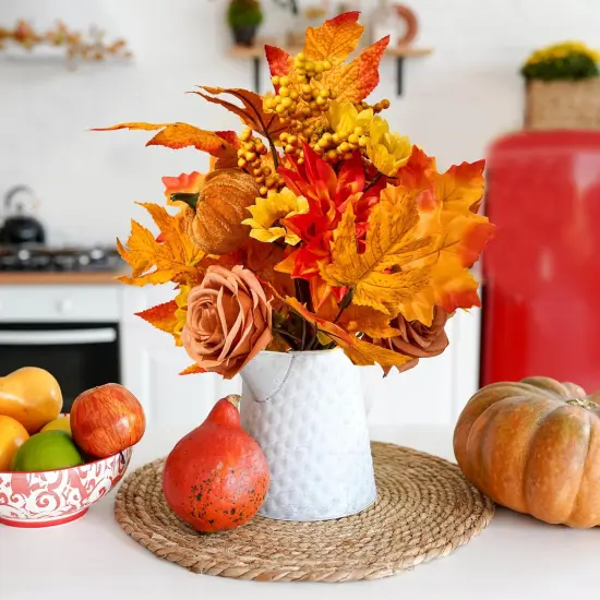 2 Pcs Artificial Fall Flowers {4}