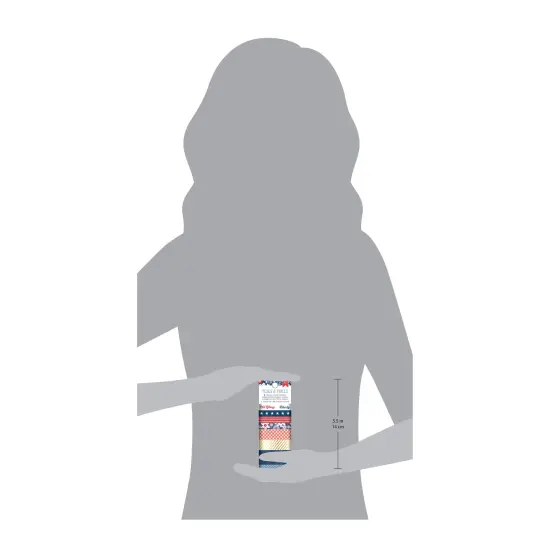 American Crafts Flags And Frills Washi Tape 8/Pkg-Gold Foil {5}