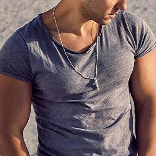 33 ft Ball Chain 2.4mm Silver Stainless Steel Bead Link Chain Roll for Beaded Dog Tag Necklace, Mens Military Jewelry Making Supplies, Pull Chain DIY Bracelets Keychain Craft - w/20#3 Connectors {6}