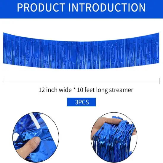 3 Packs Metallic Foil Fringe Garland {2}