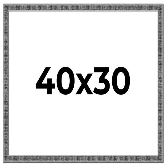 Distressed Black Picture Frame - UV Acrylic, Backing Board, Hanging Hardware Included {1}