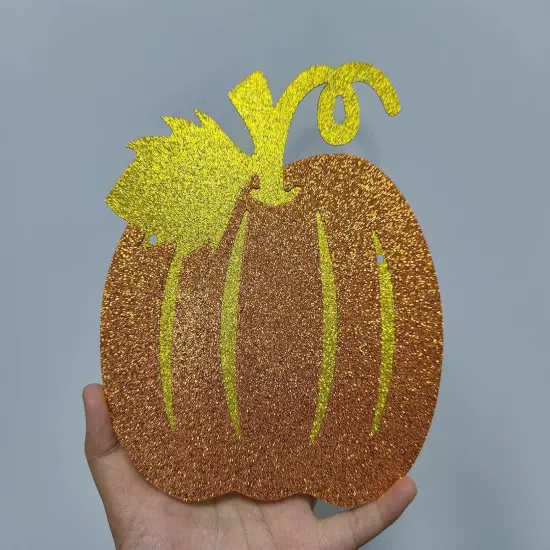 Gold Glitter Our Little Pumpkin is One Birthday Banner {4}