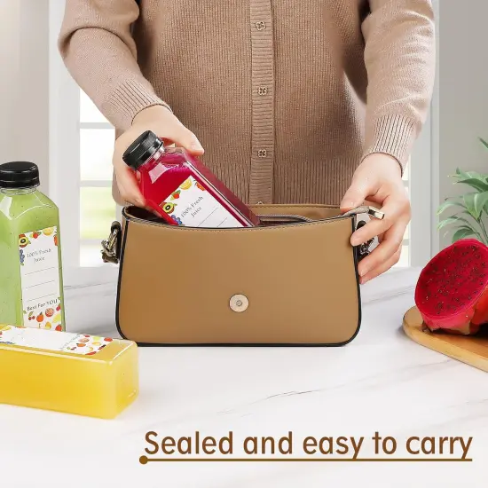 33pcs 16oz Plastic Bottles with Caps, Premium Juice Containers with Lids {5}