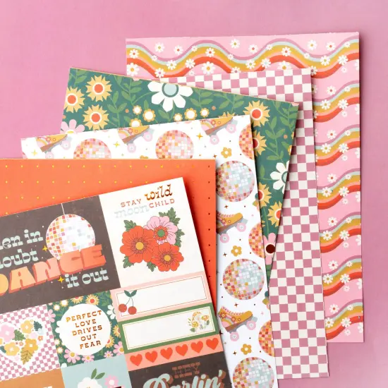 Jen Hadfield Groovy Darlin' Single-Sided Paper Pad 6"X8"-36 Sheets {3}