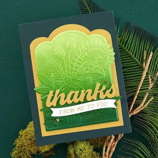 Spellbinders 3D Embossing Folder From Sealed 3D Botanicals-Mushrooms From Me To You {5}