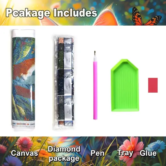 5D Diamond Painting Kits for Adults and Beginner Diamond Art Paint by Numbers for Home Wall Decoration and Gifts(12X12 inch) (Flower) {3}