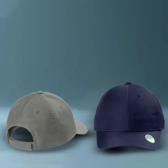 Port Authority&reg; Eco Cap, Low Profile Unstructured Recycled Polyester Twill Hat with Hook-and-Loop Closure True Navy {2}