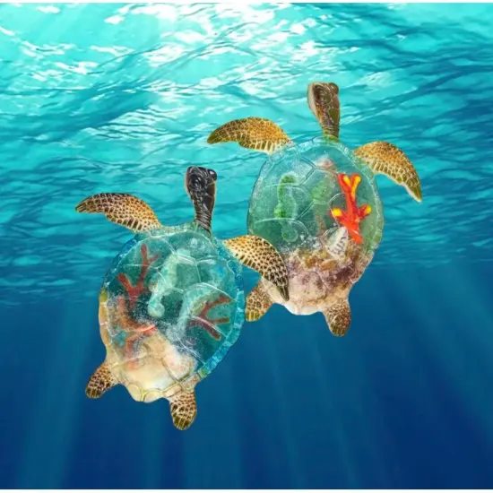 11.5" x 10.5" x 2" Large Turtle Glass Fusing Frit Kiln Mold {6}