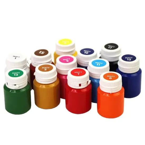 Rosa Talent Mat Acrylic Paint Set for Decor 12 colors (0.68 oz each) {3}