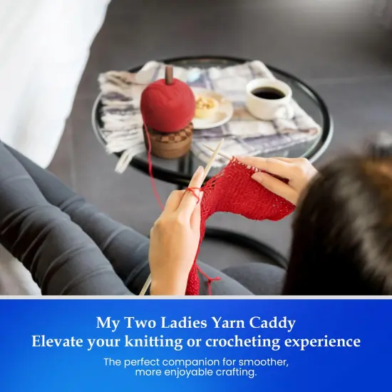 My Two Ladies | Revolving Yarn Caddy | w/Premium Case {5}