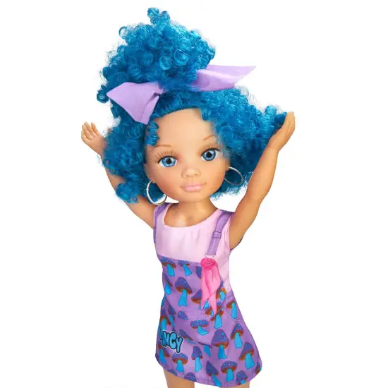 Nancy Curly Power Fashion Doll with Blue Hair, 16" Doll {3}