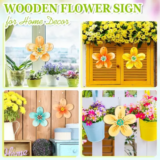 Large Size 7 inch Wooden Spring Decorations Ornaments to Paint {5}