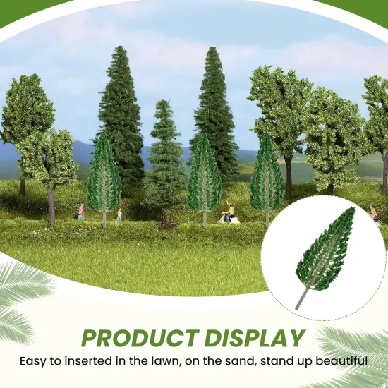 Garden Landscape Model Dark Green Pine Tree Model Scene Accessory for Making Architecture Sand Table and Station Platform Model {4}