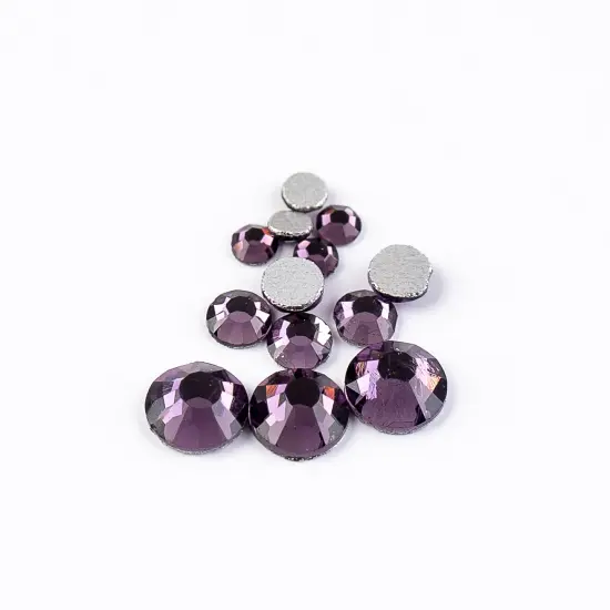 Crystal Lane DIY Combo Glass Flatback Rhinestones SS3 / SS6 / SS12 Light Violet {1}