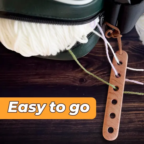 Wooden Yarn Divider - Knitting Yarn Organizer, Yarn Splitter, Crochet Yarn Tender, Knitting On The Go - Makes Knitting & Crocheting with Multiple Colors Much Easier {4}
