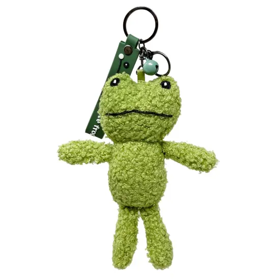 Wrapables Cute Plush Keychain Pendant Charm for Bag, Frog {1}