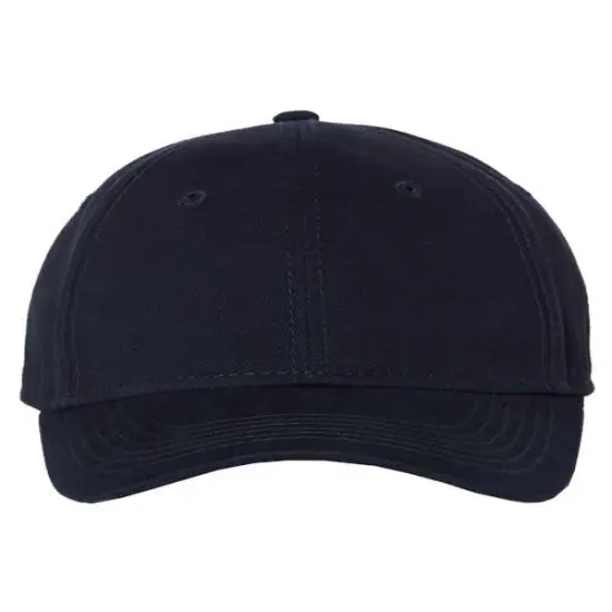 Valucap&reg; Structured Cap Secure Fit Peach Washed Cotton Navy {1}