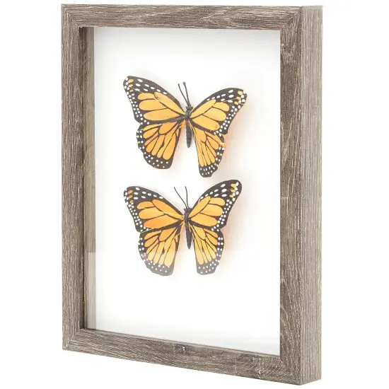 Real Wood 8x10 Shadow Box Frame 1pk. Genuine Hardwood Display with Real Glass. Best Shadowbox to Showcase Photos, Tickets, Wedding Bouquets, CDs, Medals, Awards, Seashells and Insects. {2}