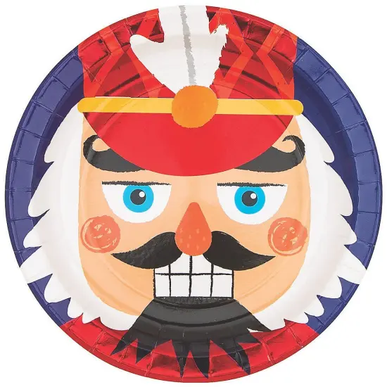Nutcracker 9" Paper Dinner Plates - 8 Ct {1}