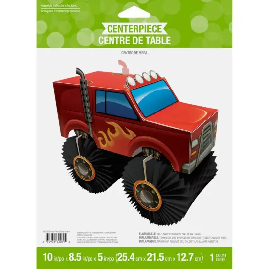 Monster Truck Rally Monster Truck Centerpiece - 1ct {4}