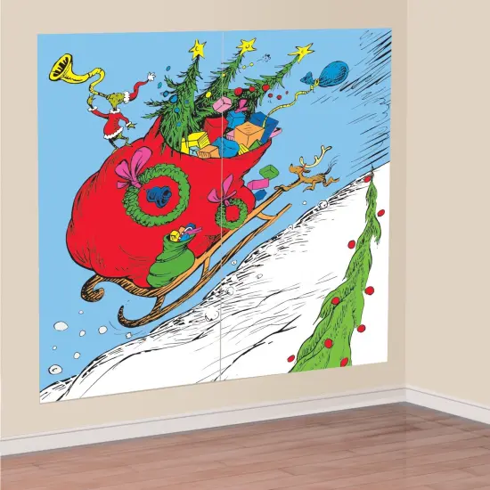 Traditional Grinch Scene Setters&reg; - 65" x 65" {1}