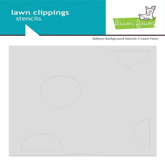 Lawn Clippings Stencils-Balloon Background {1}