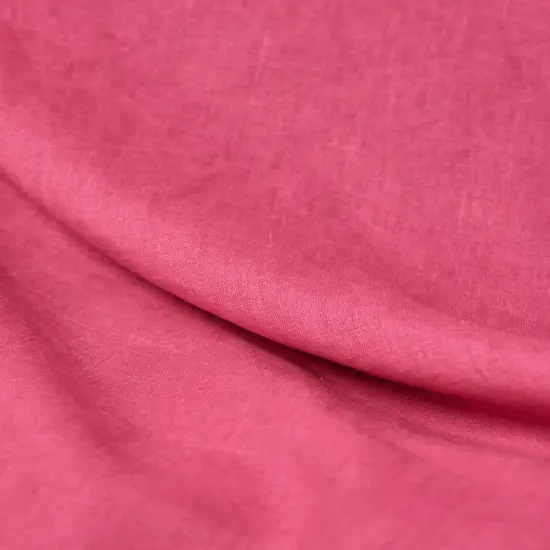1 Yard Hot Pink Softened Linen Fabric, Lightweight Solid 62 Inches Wide for Apparel and Crafting {4}