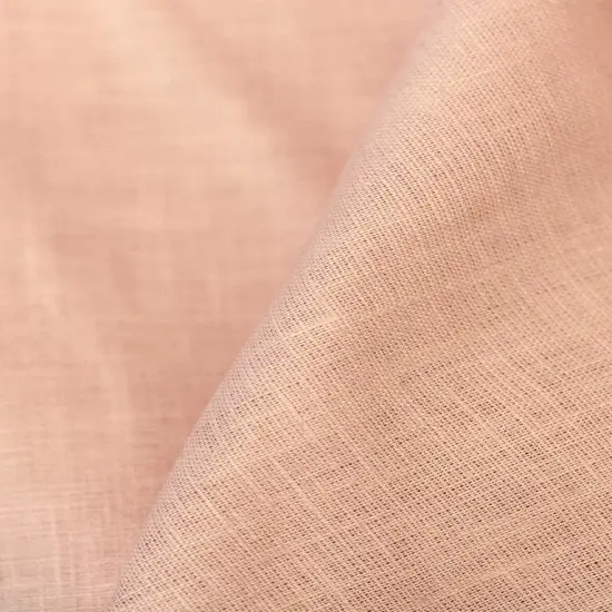 1 Yard Midweight Blush Pure Linen Fabric, Softened 5.5 Oz Solid Weave 58 Inch {3}