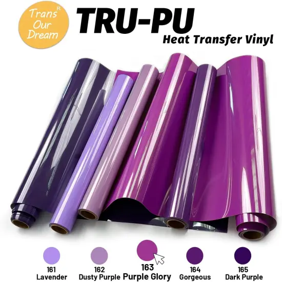 13'' x 5ft Matte Glory Purple HTV Heat Transfer Vinyl Roll {2}