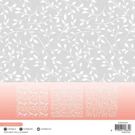 Studio Light Essentials Acetate Sheet 6/Pkg-Nr. 10, Background, Spring Meadow {3}