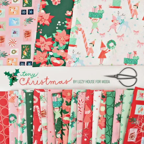 Christmas Cookie in Christmas Red (37137 12) | Tiny Christmas | Lizzy House | Moda {2}