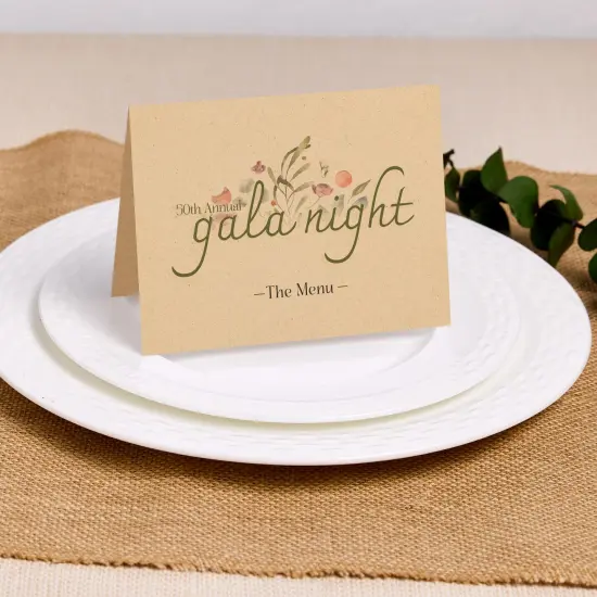 Avery Kraft Brown Note Cards, 4-1/4" x 5-1/2" Rectangle {4}