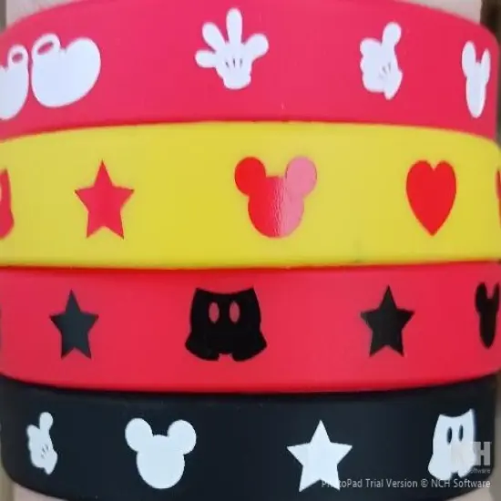 Disney Rubber Bracelet- 4 Pack {1}