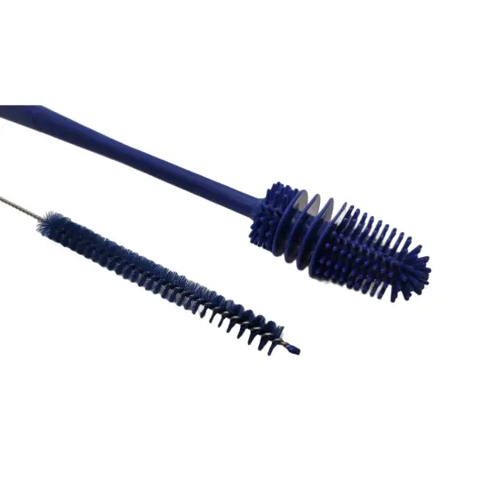 Handy Housewares 13" Long Reusable Drinking Bottle & Straw Cleaning Brush Set Green {3}