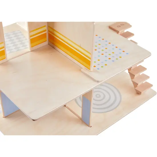 HABA Little Friends Dollhouse Town Villa with 10 Pieces of Furniture Multicolor {6}