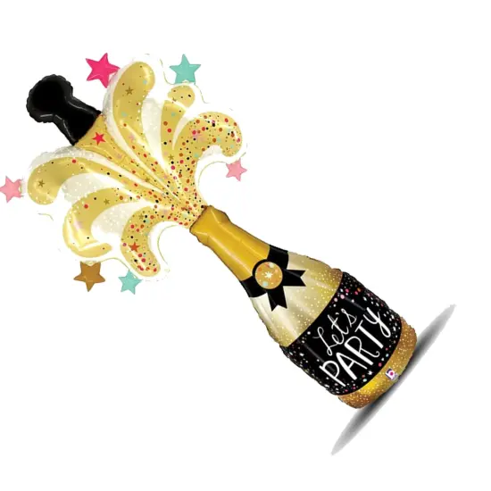 Betallic&reg; 65 Inch Special Delivery Party Champagne Balloon {4}